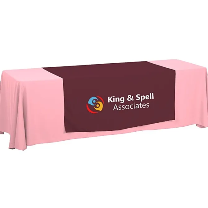 Serged 8-foot Closed-Back Table Throw and Runner Kit - 24 hr