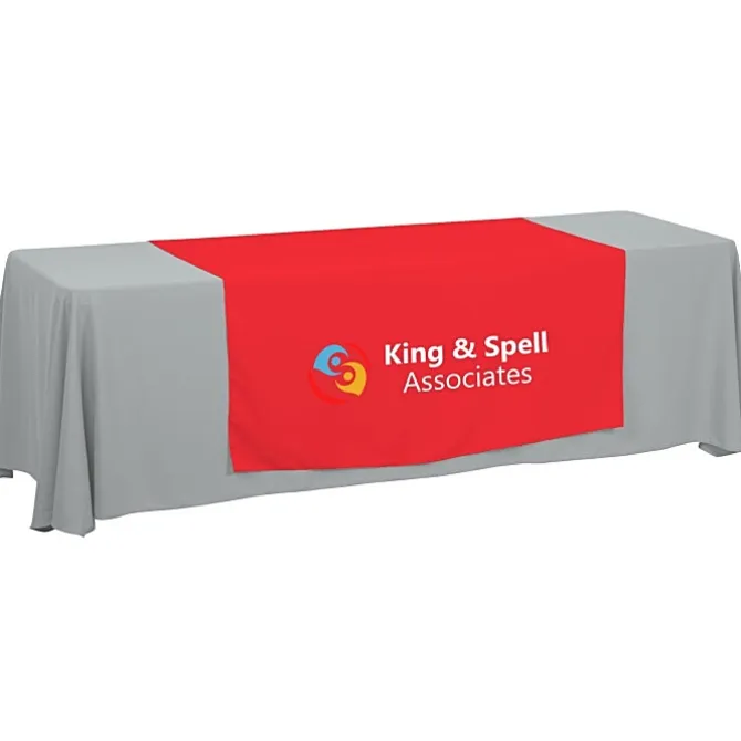 Serged 8-foot Closed-Back Table Throw and Runner Kit - 24 hr