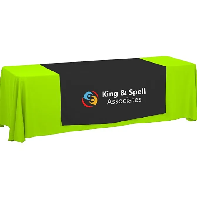 Serged 8-foot Closed-Back Table Throw and Runner Kit - 24 hr