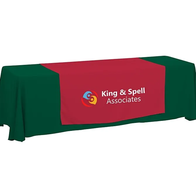 Serged 8-foot Closed-Back Table Throw and Runner Kit - 24 hr