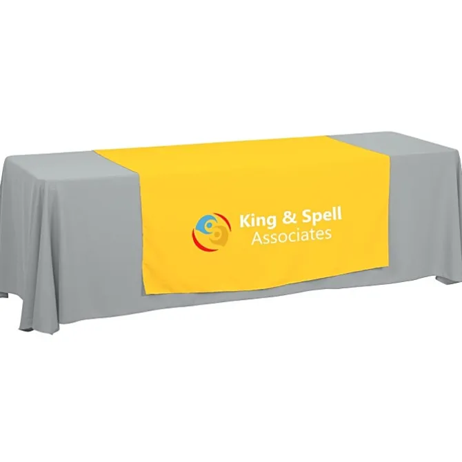 Serged 8-foot Closed-Back Table Throw and Runner Kit - 24 hr