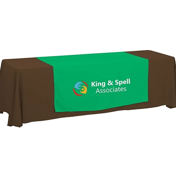 Serged 8-foot Closed-Back Table Throw and Runner Kit - 24 hr