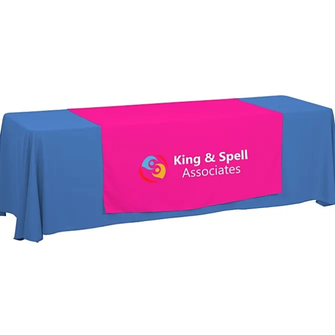 Serged 8-foot Closed-Back Table Throw and Runner Kit - 24 hr