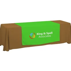 Serged 8-foot Closed-Back Table Throw and Runner Kit - 24 hr