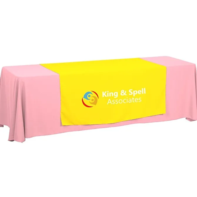 Serged 8-foot Closed-Back Table Throw and Runner Kit - 24 hr