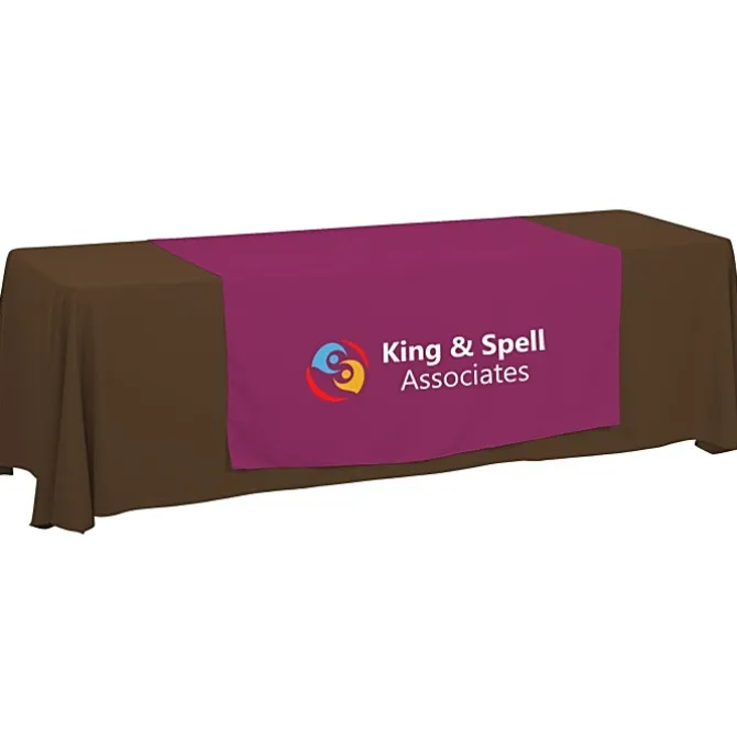 Serged 8-foot Closed-Back Table Throw and Runner Kit - 24 hr