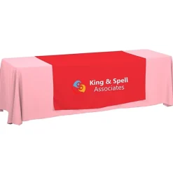 Serged 8-foot Closed-Back Table Throw and Runner Kit - 24 hr