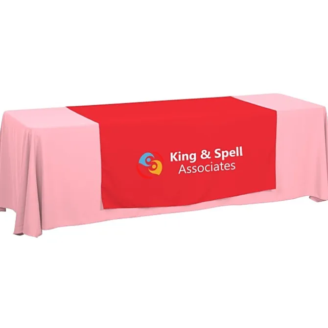 Serged 8-foot Closed-Back Table Throw and Runner Kit - 24 hr