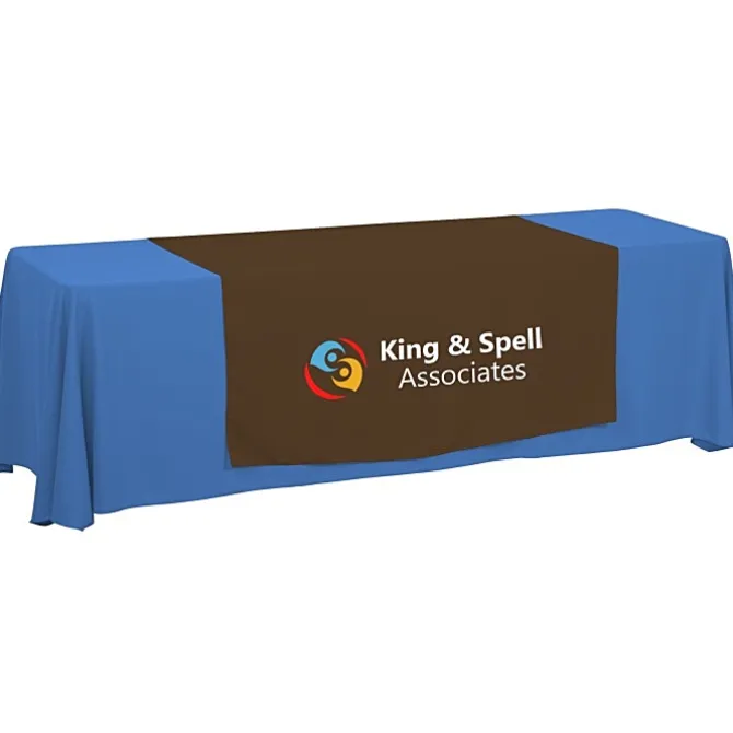 Serged 8-foot Closed-Back Table Throw and Runner Kit - 24 hr