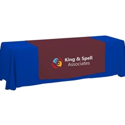 Serged 8-foot Closed-Back Table Throw and Runner Kit - 24 hr