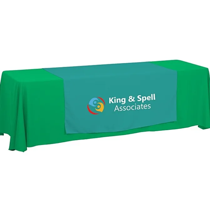 Serged 8-foot Closed-Back Table Throw and Runner Kit - 24 hr