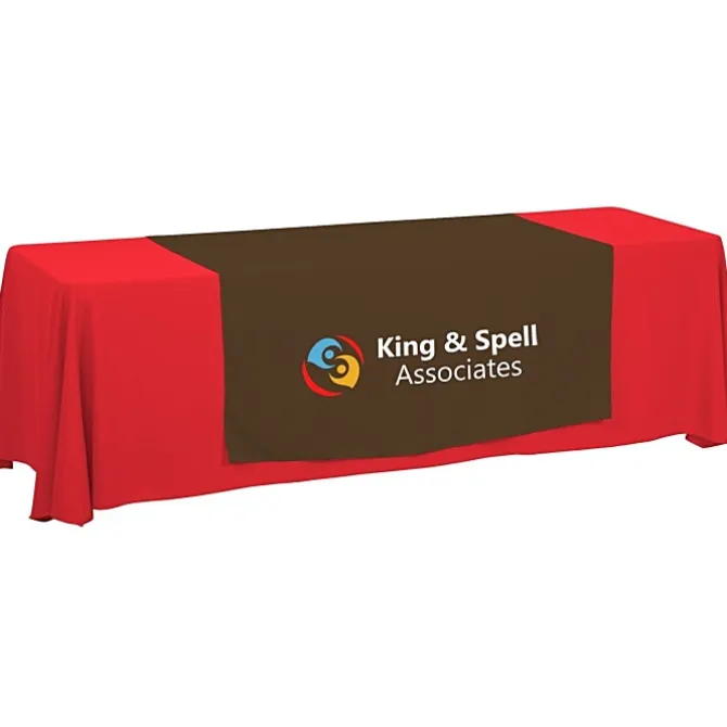 Serged 8-foot Closed-Back Table Throw and Runner Kit - 24 hr