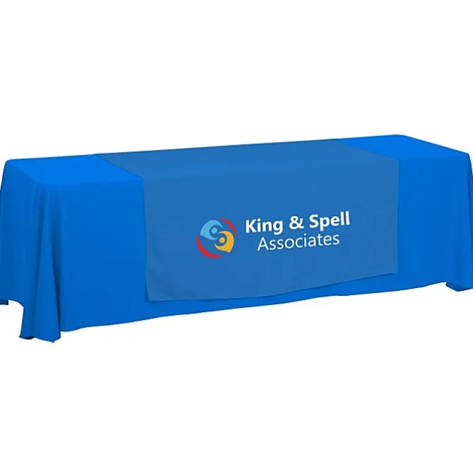 Serged 8-foot Closed-Back Table Throw and Runner Kit - 24 hr