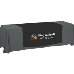 Serged 8-foot Closed-Back Table Throw and Runner Kit - 24 hr