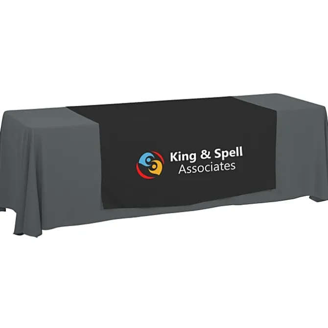 Serged 8-foot Closed-Back Table Throw and Runner Kit - 24 hr