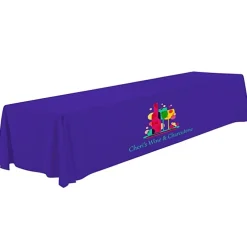 Serged Open-Back Polyester Table Throw - 16 feet