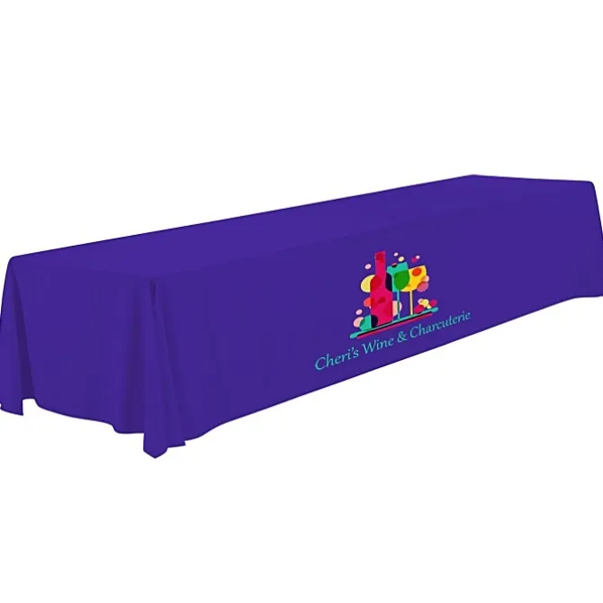 Serged Open-Back Polyester Table Throw - 16 feet