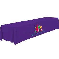Serged Open-Back Polyester Table Throw - 16 feet