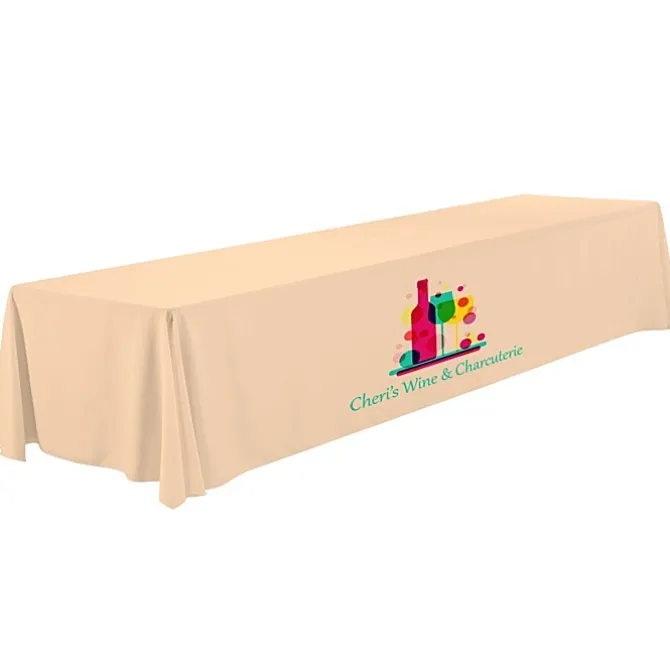 Serged Open-Back Polyester Table Throw - 16 feet