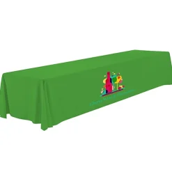 Serged Open-Back Polyester Table Throw - 16 feet
