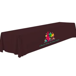Serged Open-Back Polyester Table Throw - 16 feet