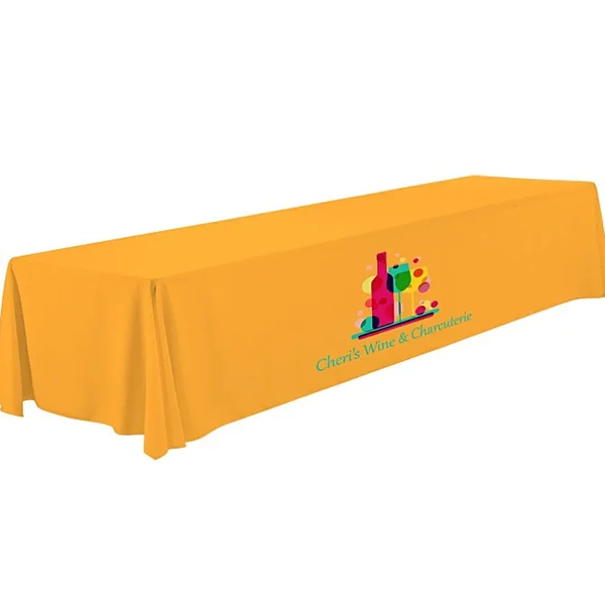 Serged Open-Back Polyester Table Throw - 16 feet