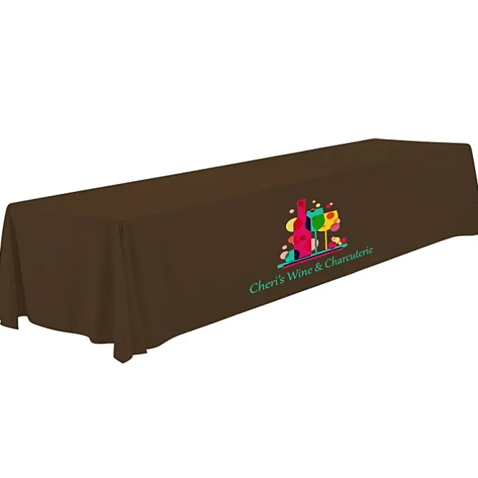 Serged Open-Back Polyester Table Throw - 16 feet