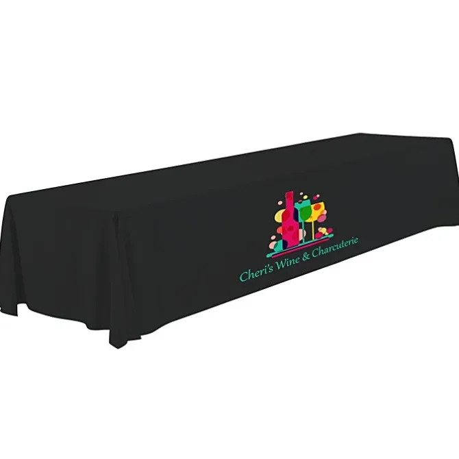 Serged Open-Back Polyester Table Throw - 16 feet