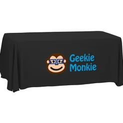 Serged Open-Back Polyester Table Throw - 6 feet