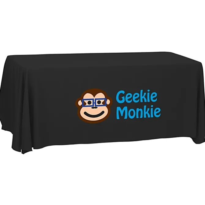 Serged Open-Back Polyester Table Throw - 6 feet