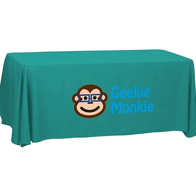 Serged Open-Back Polyester Table Throw - 6 feet