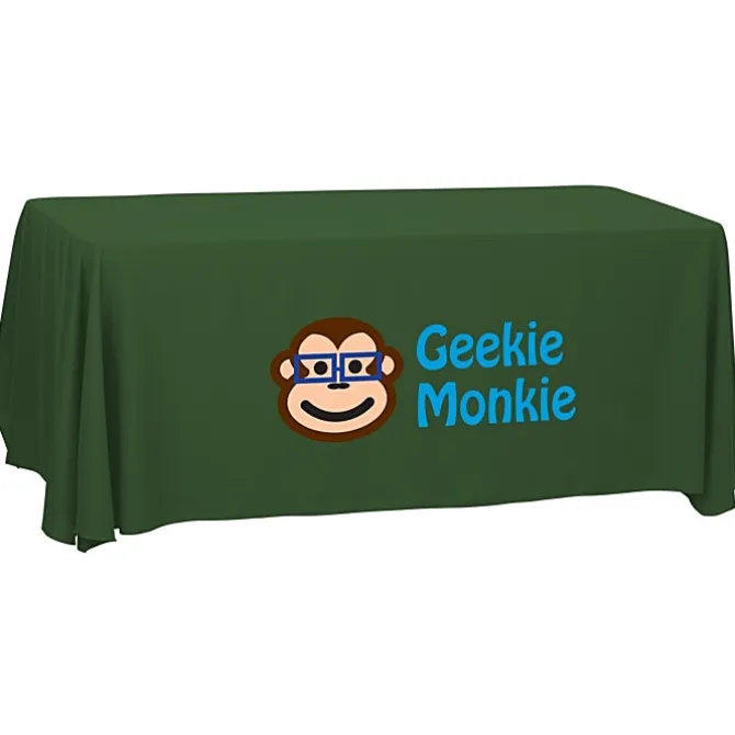 Serged Open-Back Polyester Table Throw - 6 feet