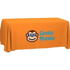 Serged Open-Back Polyester Table Throw - 6 feet