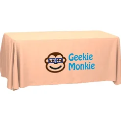 Serged Open-Back Polyester Table Throw - 6 feet