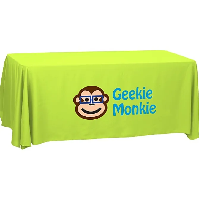 Serged Open-Back Polyester Table Throw - 6 feet