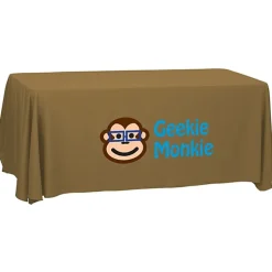 Serged Open-Back Polyester Table Throw - 6 feet