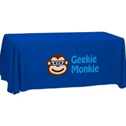 Serged Open-Back Polyester Table Throw - 6 feet