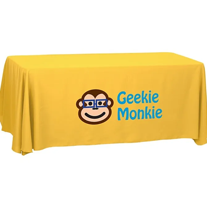 Serged Open-Back Polyester Table Throw - 6 feet
