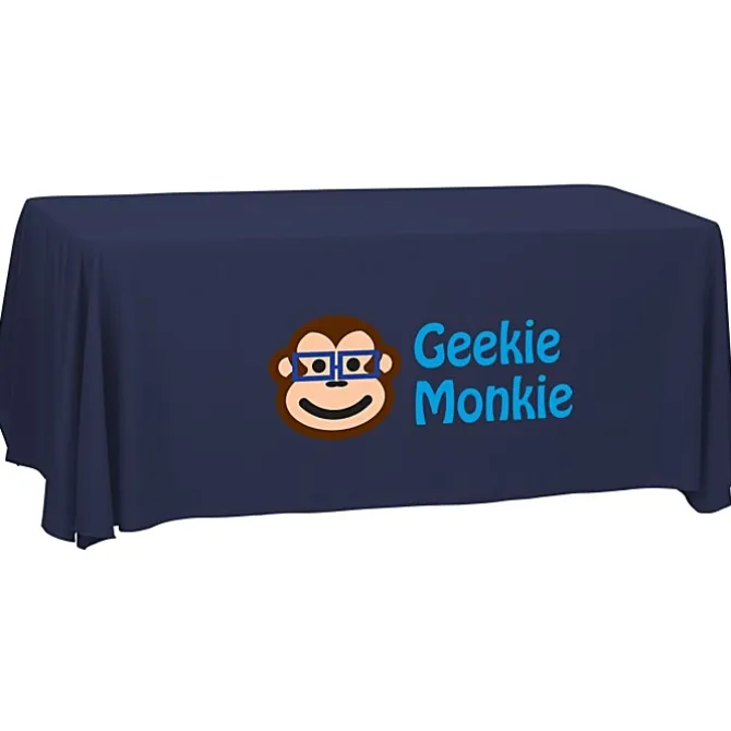 Serged Open-Back Polyester Table Throw - 6 feet