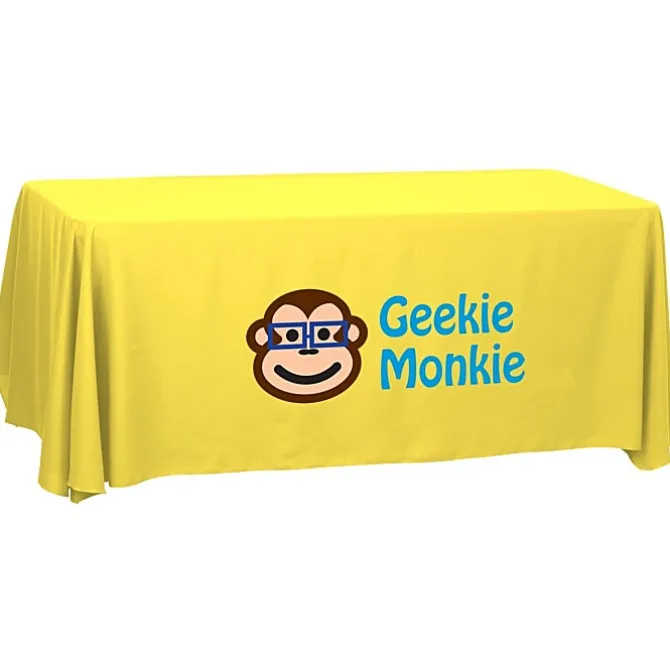 Serged Open-Back Polyester Table Throw - 6 feet