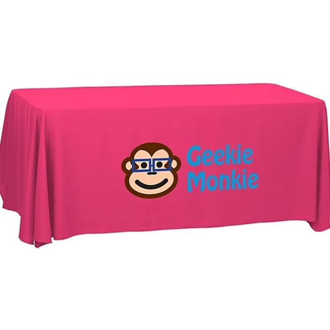 Serged Open-Back Polyester Table Throw - 6 feet