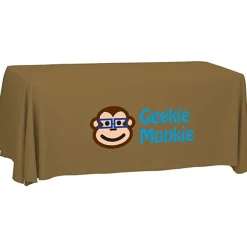 Serged Open-Back Polyester Table Throw - 6 feet - 24 hr