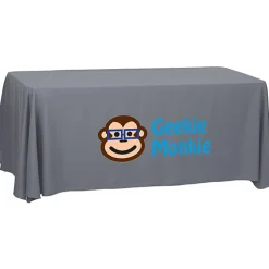 Serged Open-Back Polyester Table Throw - 6 feet - 24 hr
