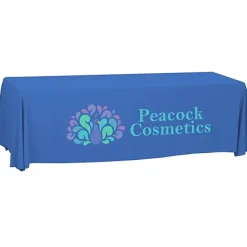 Serged Open-Back Polyester Table Throw - 8 feet