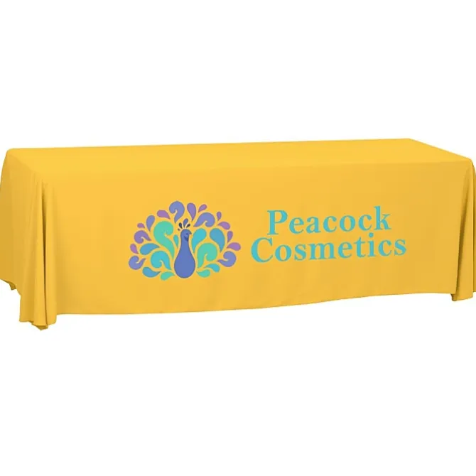 Serged Open-Back Polyester Table Throw - 8 feet