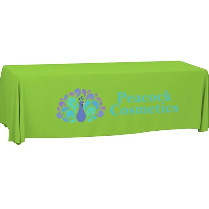 Serged Open-Back Polyester Table Throw - 8 feet