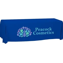 Serged Open-Back Polyester Table Throw - 8 feet