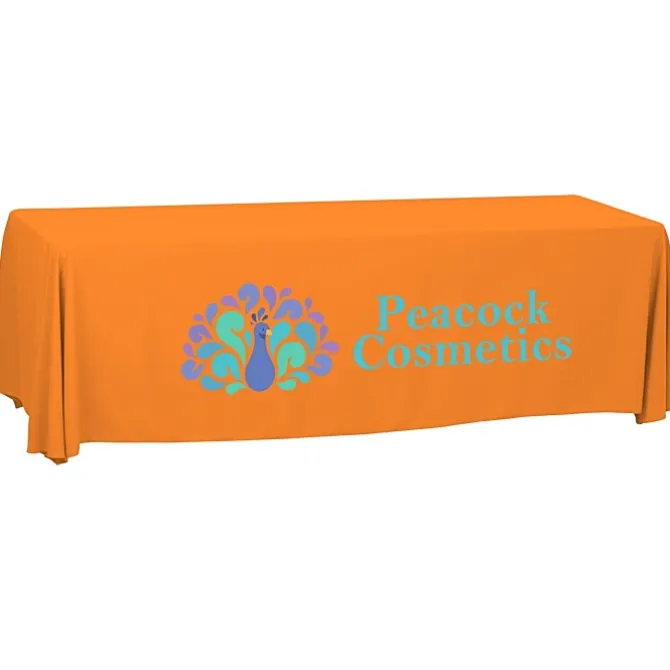 Serged Open-Back Polyester Table Throw - 8 feet