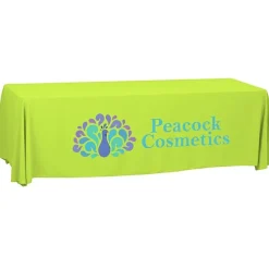 Serged Open-Back Polyester Table Throw - 8 feet