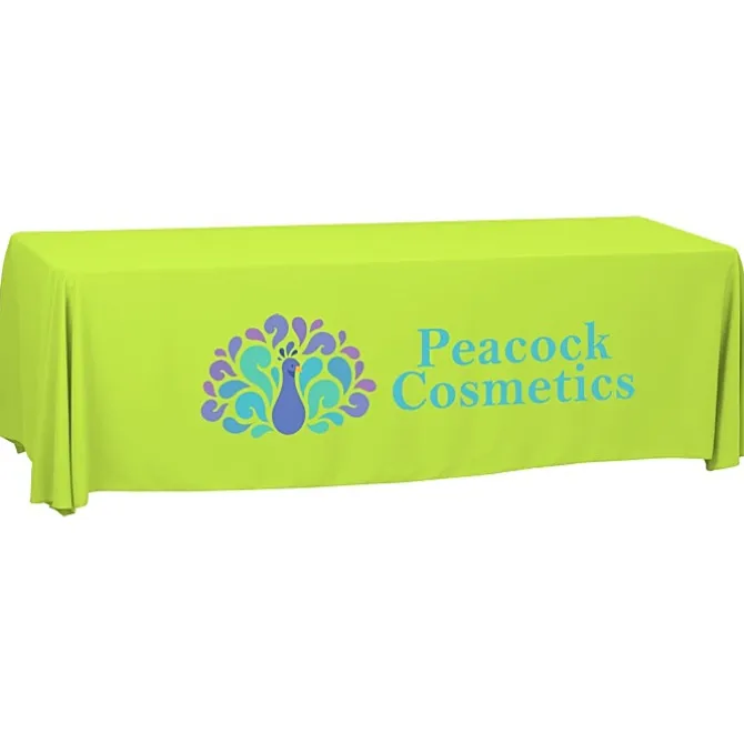 Serged Open-Back Polyester Table Throw - 8 feet